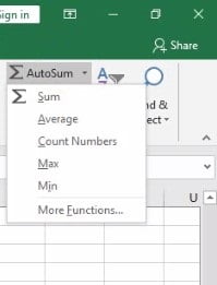 Function In Excel