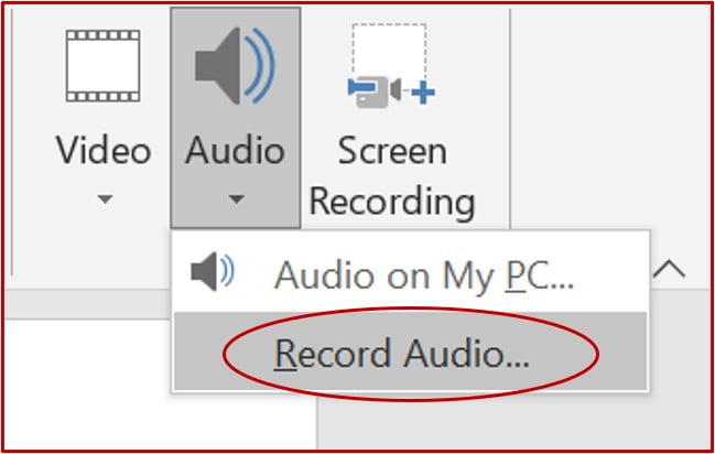 record audio