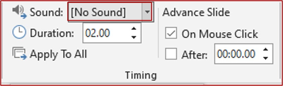 remove the audio effect