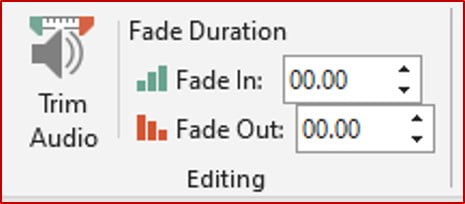 trim audio on powerpoint