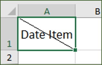 split cell in half in excel