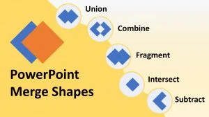 presentation draw line powerpoint merge shapes