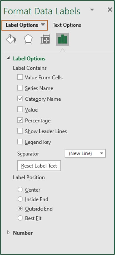 label options