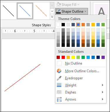 change line color