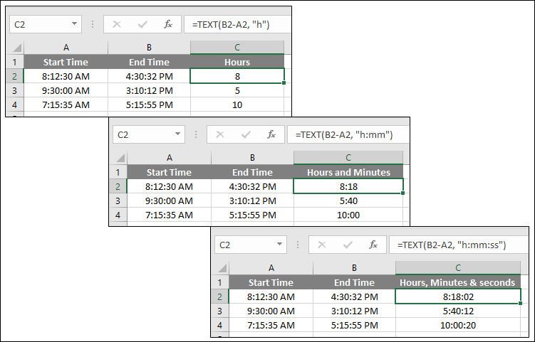 subtract with text function