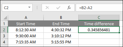 subtracting time