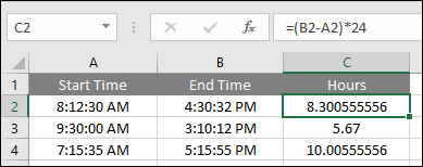 subtraction hours