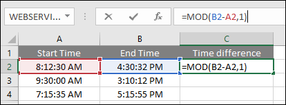 subtracting with mod function