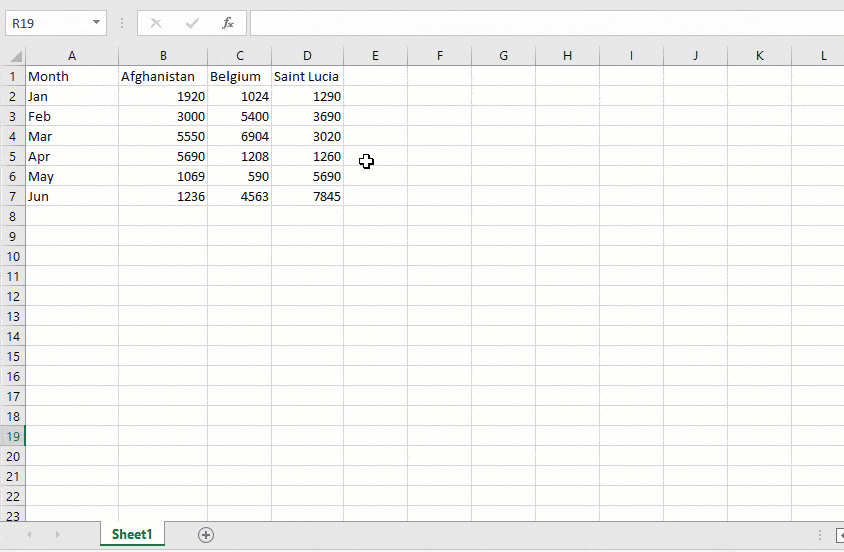 create tables quickly