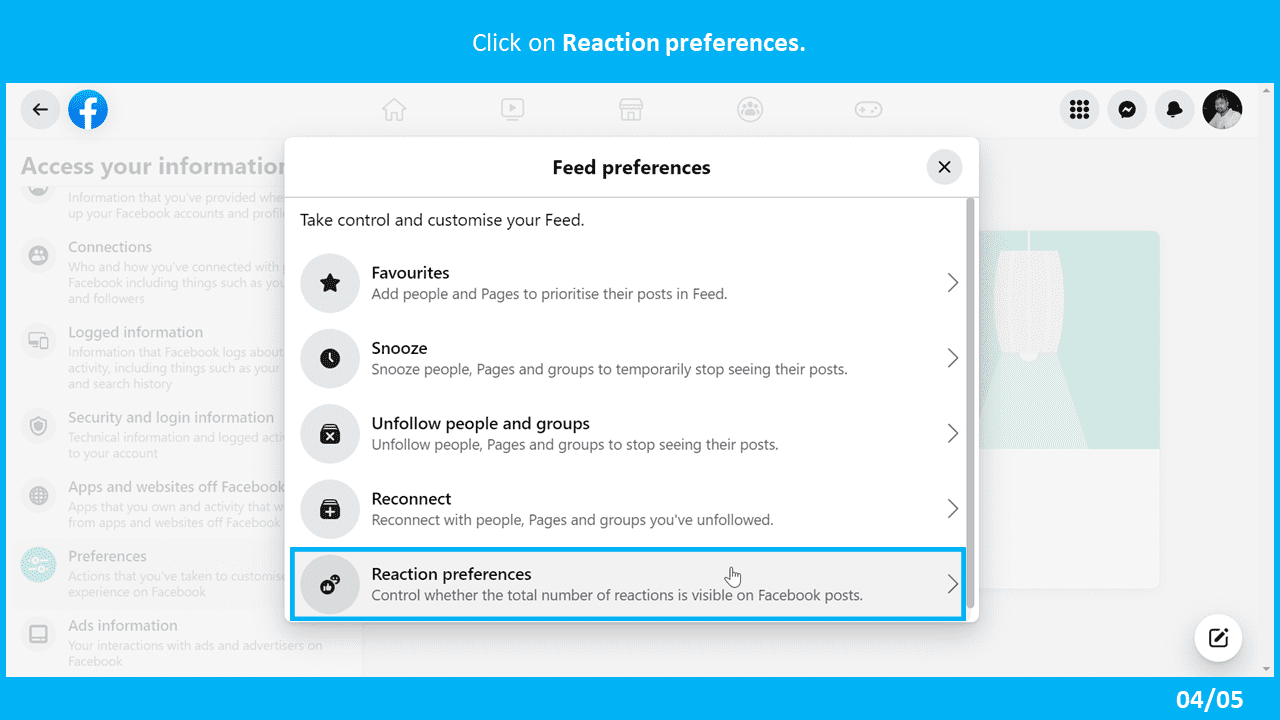 Feed preferences